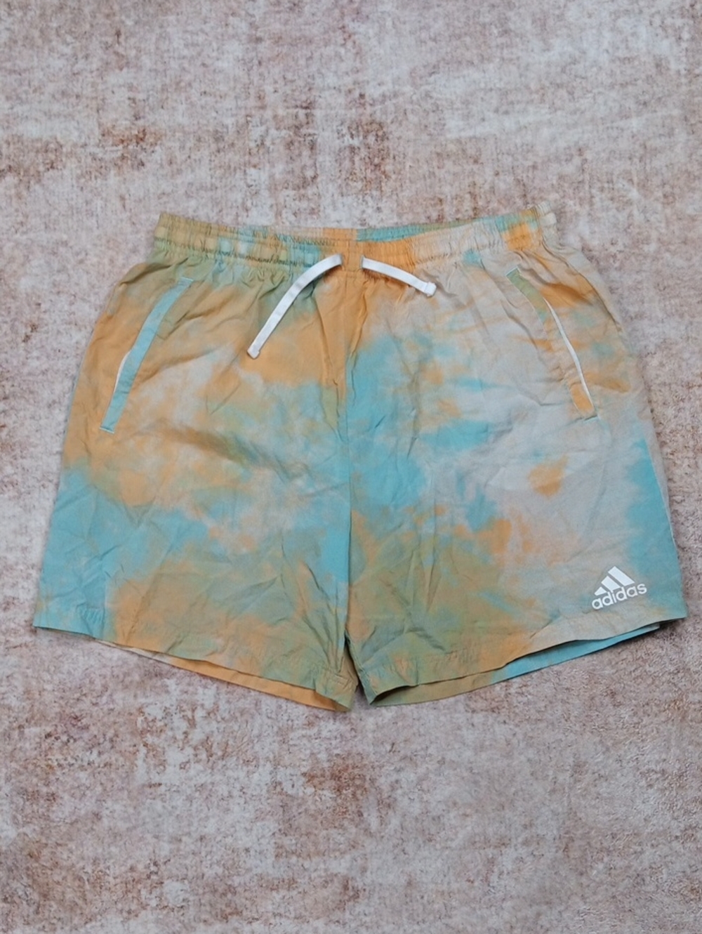 Adidas Mens Swim Shorts Tie Dye Print Size Large
